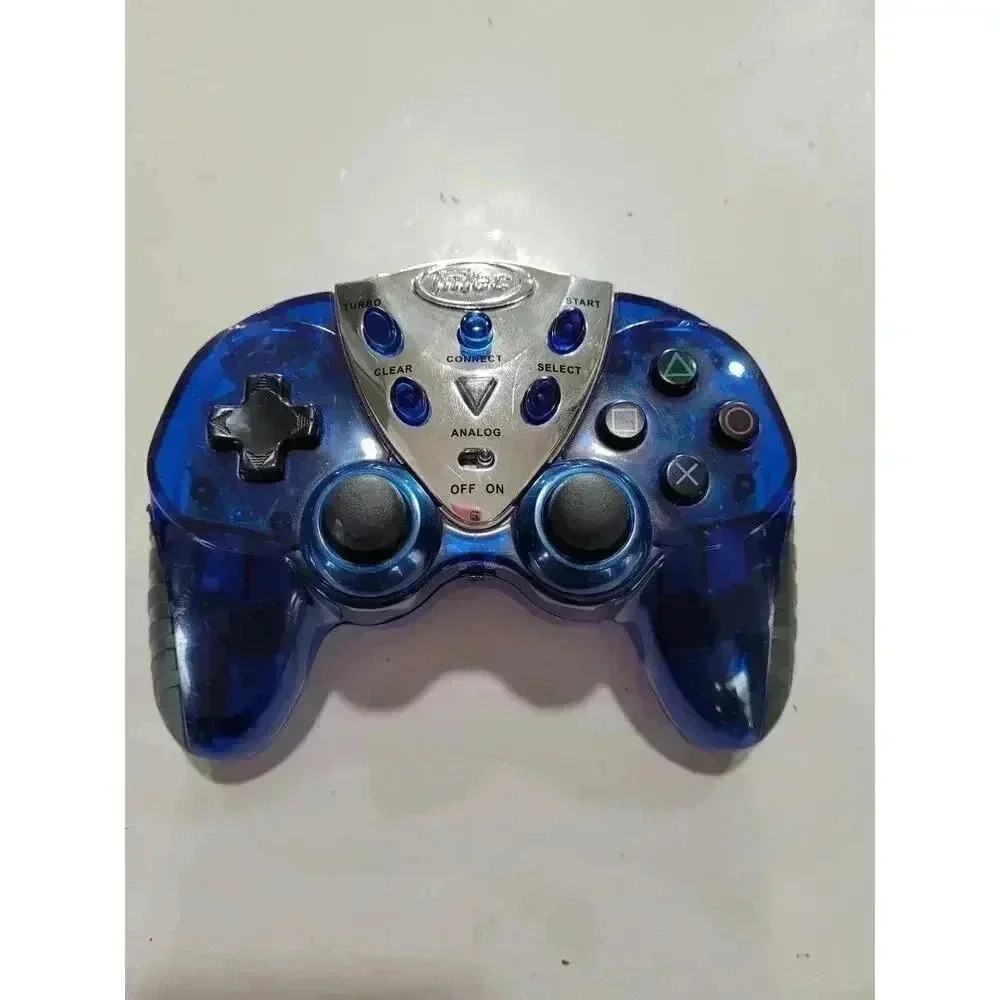 Playstation 2 intec Star Wars‎ Jedi Controller Blue PS2 #3